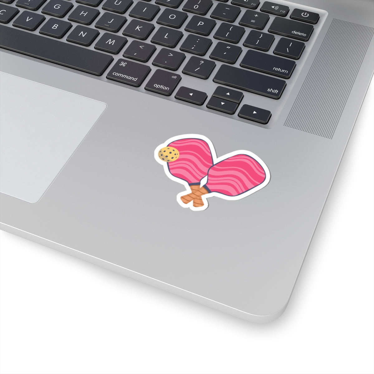Wavy Pickleball Paddles Kiss-Cut Sticker