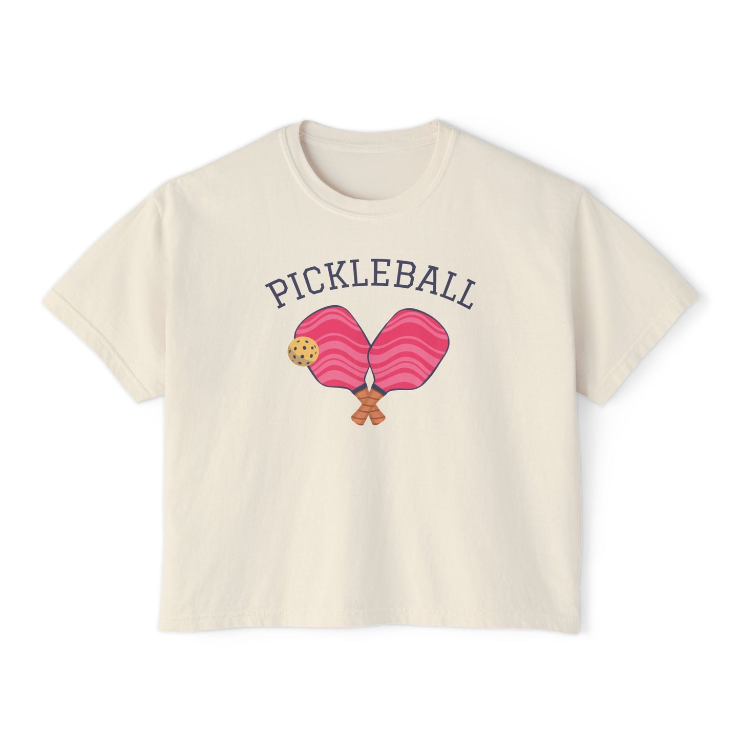 Groovy Pickleball Paddles Women's Boxy Tee