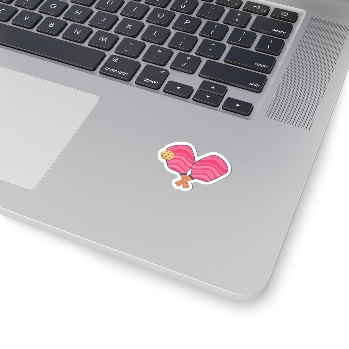 Wavy Pickleball Paddles Kiss-Cut Sticker