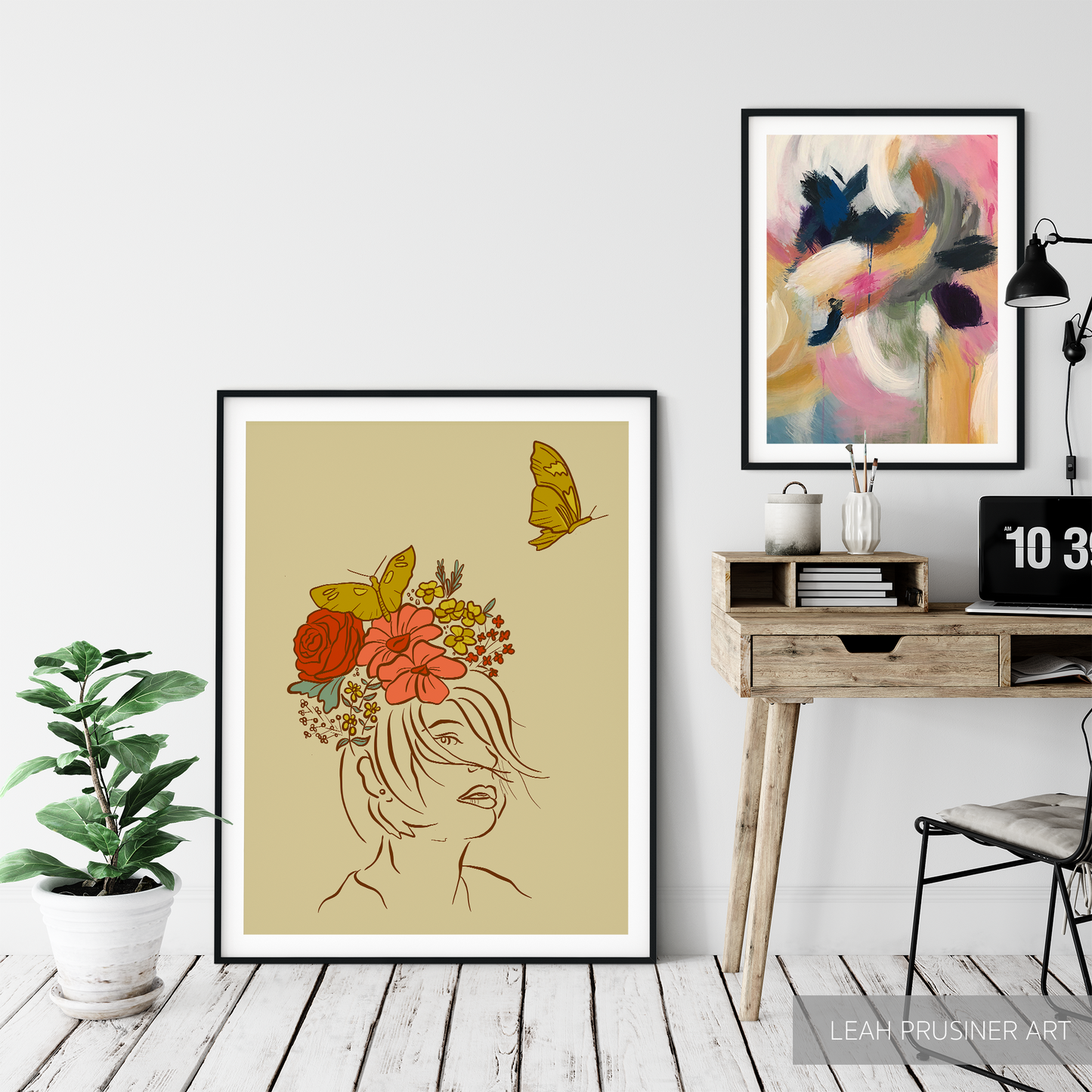 Butterfly Lady Art Print