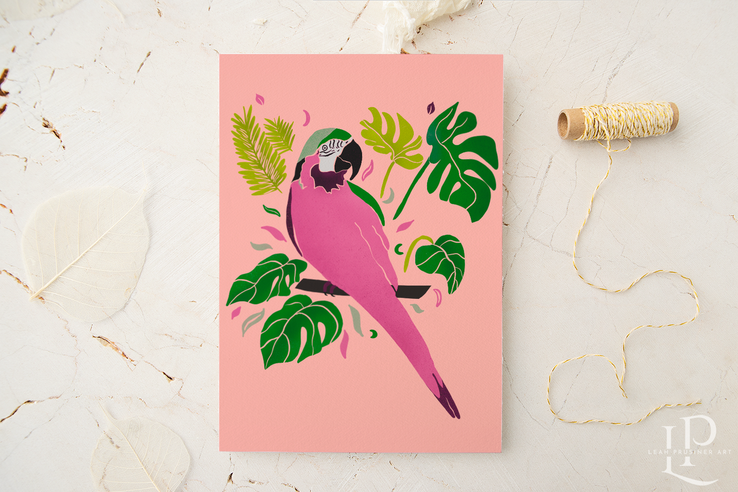 Bright Parrot Art Print