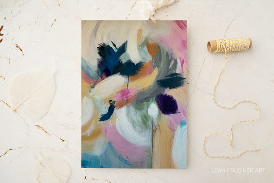 Pretty in Pink I Abstract Art Print