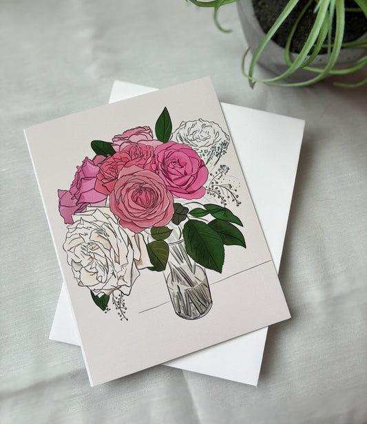 Bouquet of Roses Greeting Card