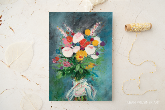 Spring Bouquet Abstract Art Print