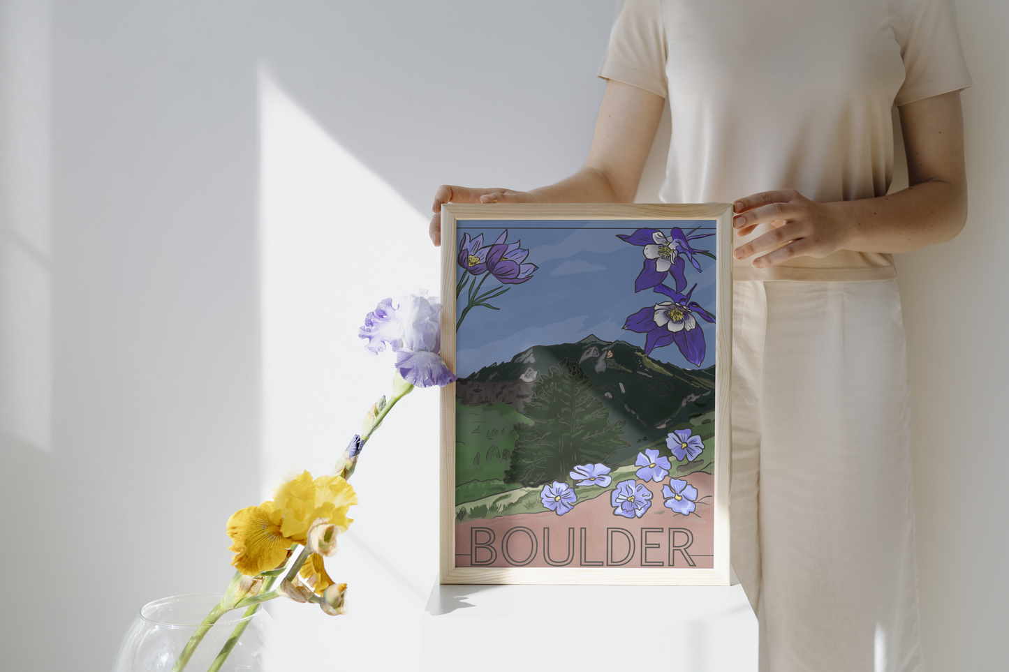 Boulder Wildflowers and Views Art Print